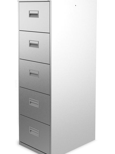 Silverline 5 Drawer Filing Cabinet