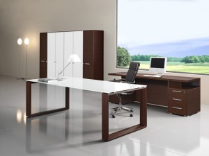 Arche Glass Executive Desk