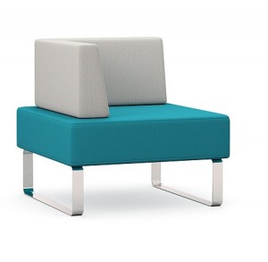 intro single seat with back & right arm