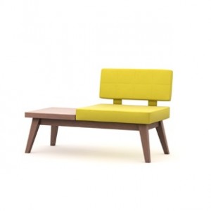 xcross wood chair right side table