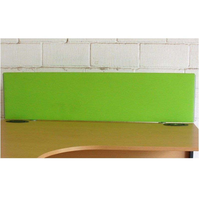9006 Bright Green Desk-mounted Partitions 1