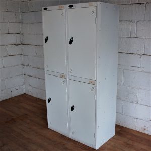 Large 4door Storage Lockers White 10014