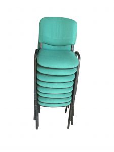 Green ISO Stacking Chairs 1089
