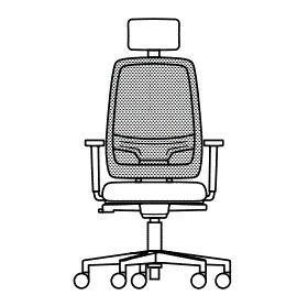 TAM Mesh Task Chair with headrest