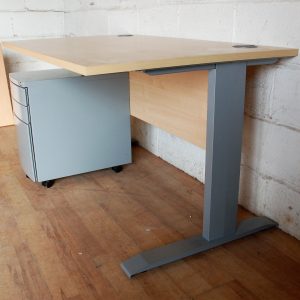 Desk and Pedestal Maple 140cm 11116