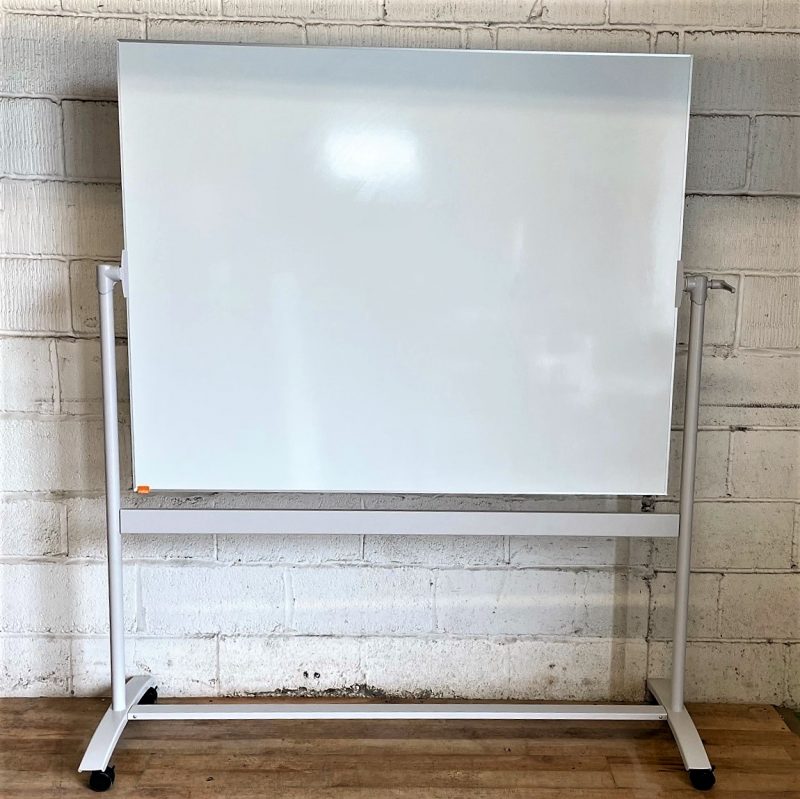 NOBO Large Mobile Dry Wipe Magnetic White Board 9109