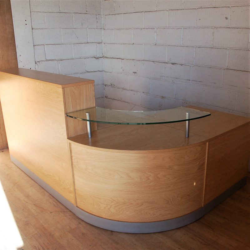 Reception Desk Oak 13028