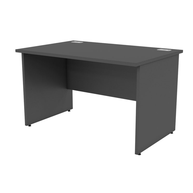 Black Panel End Straight Desk 1200mm