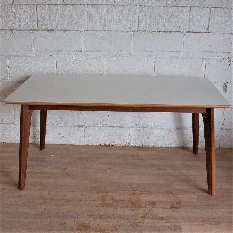 White and Walnut Multi Purpose Office Table 15073