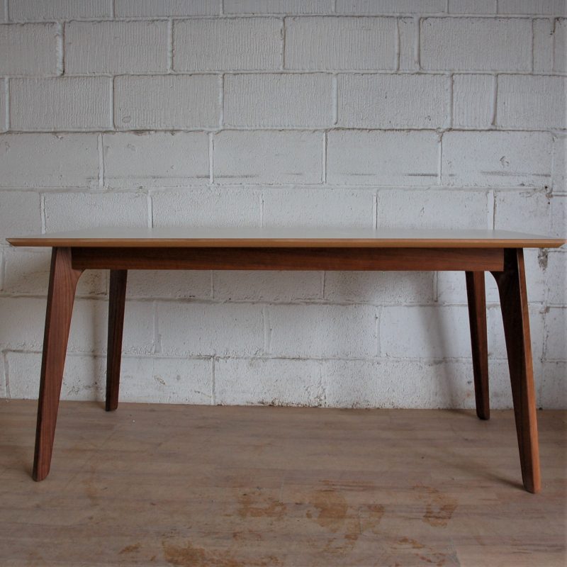 White and Walnut Multi Purpose Office Table 15073