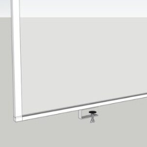 Sauber Hygiene Screens desk mounted
