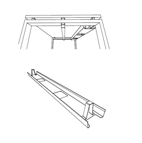 Single Cable Tray for Astro Bench Desks