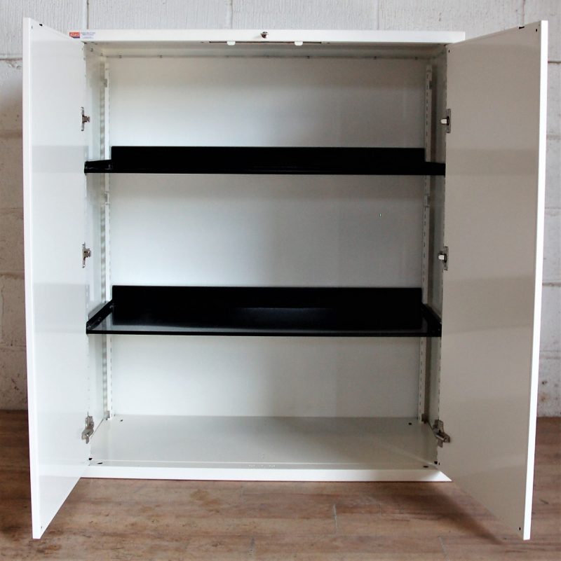 Very Sturdy Metal Storage Cupboard White 5131