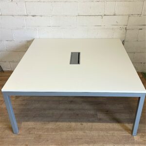 Meeting Table Square White 160x160cm 15141