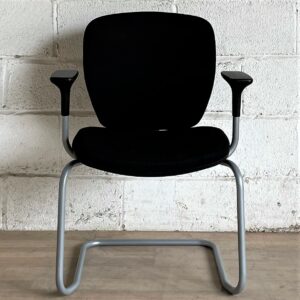 PAIR of Stackable Visitors Chair Black 1151
