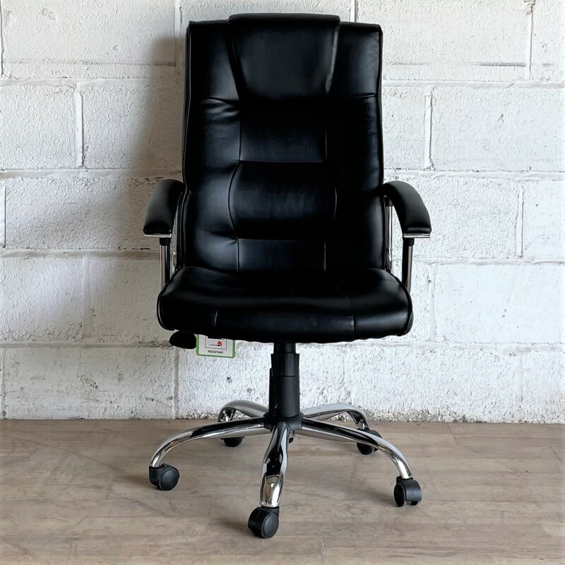 Budget Exec Chair Black Eco Leather 2236