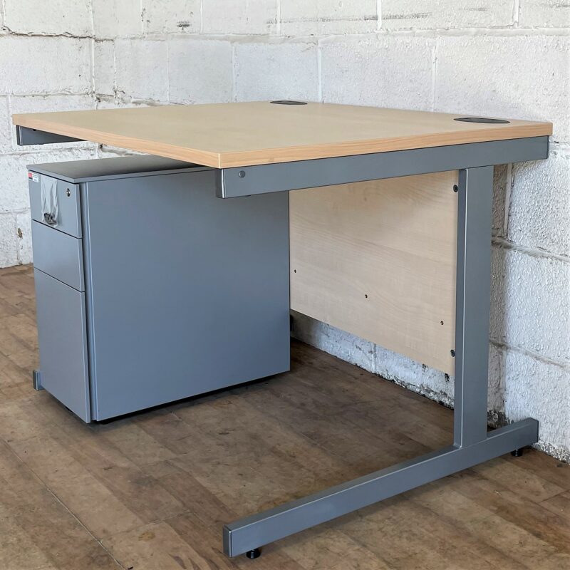 Compact Desk with Mobile Pedestal 11256