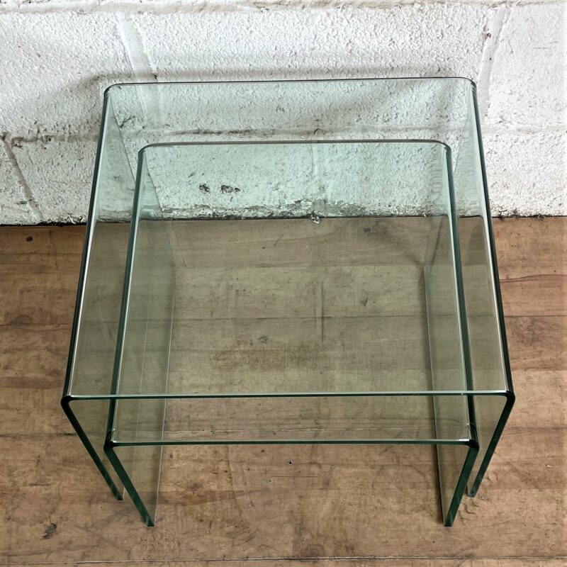 Nest of 2 Glass Coffee Tables 15153