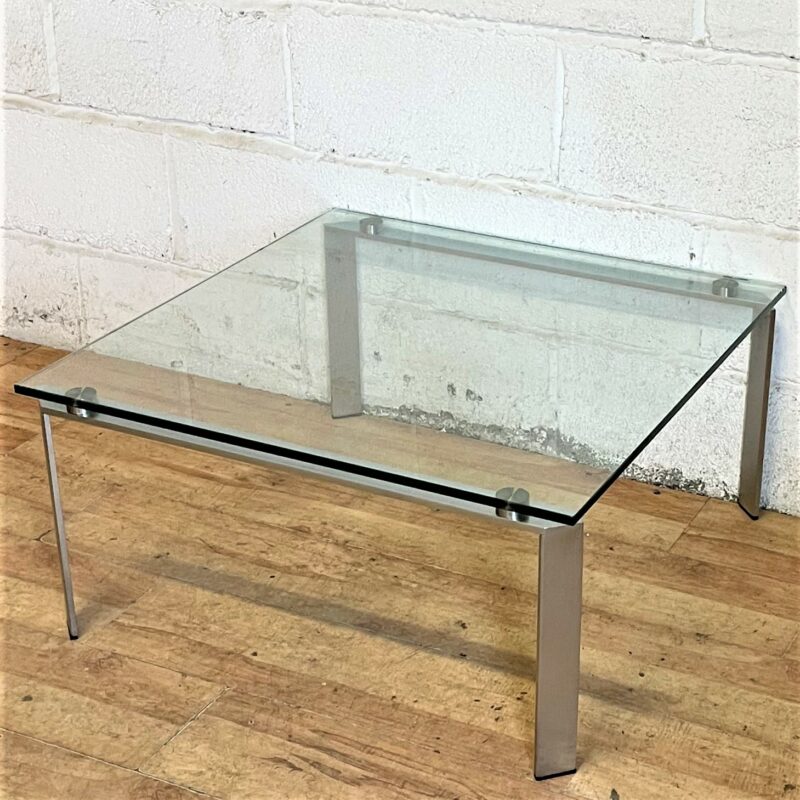 Glass and Stainless Steel Coffee Table 15193