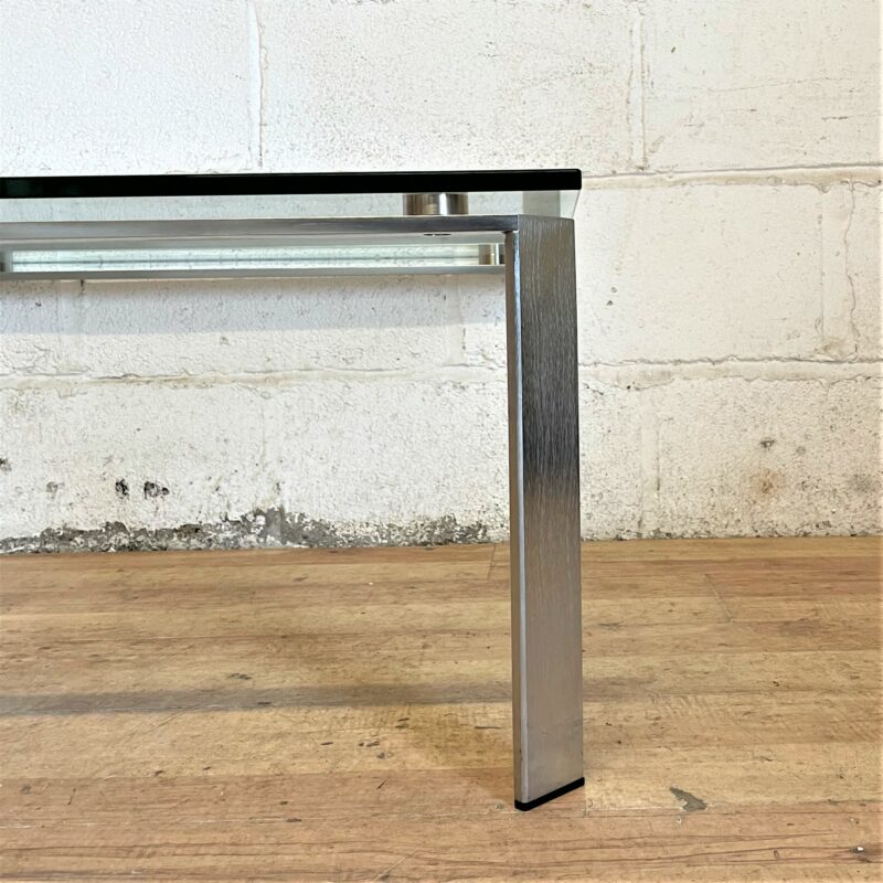 Glass and Stainless Steel Coffee Table 15193