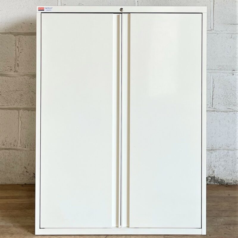 KI 800 Series Metal Storage Cupboard White 5216