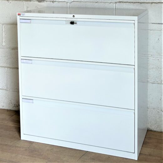 3dwr Lateral Side Filing Cabinet White 6169