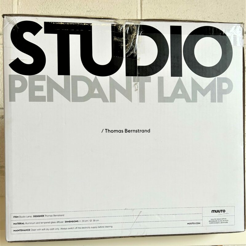 MUUTO Studio Pendant Lamp Black 9170