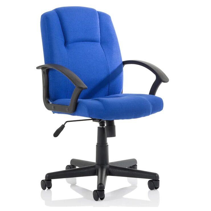 Bella Managers Chair blue fabric