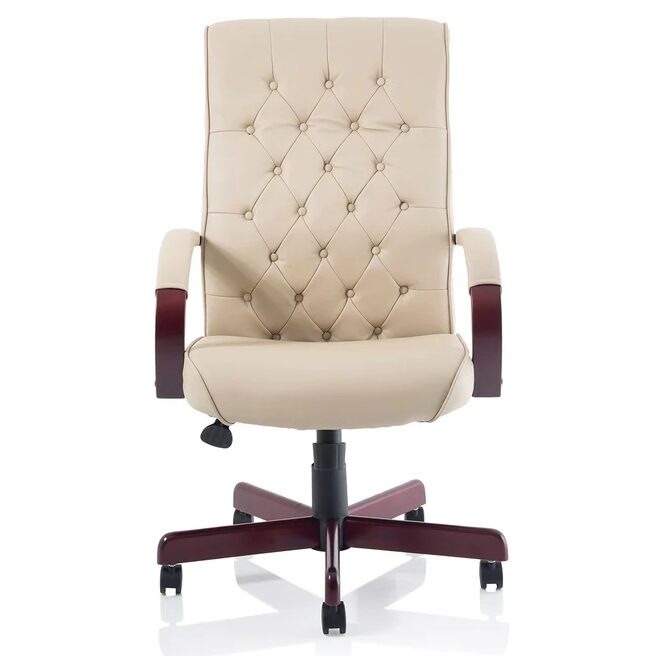 Chesterfield Executive Chair Cream front