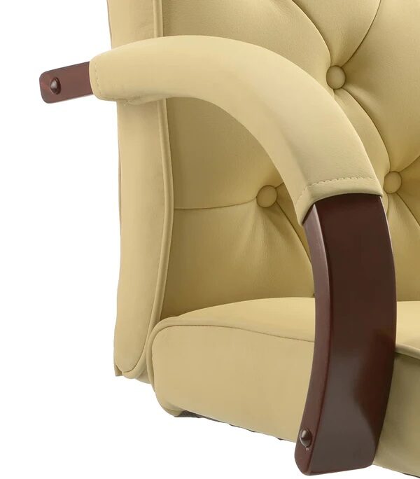 Chesterfield Executive Chair Cream arm