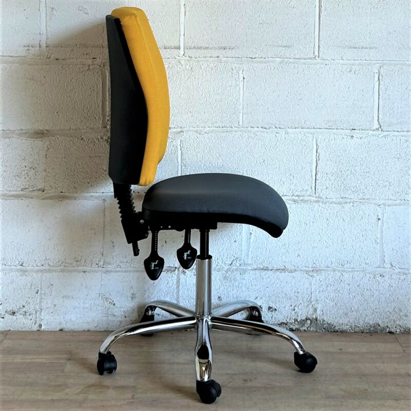 Ex-Display Operators Chair Yellow Grey 2278