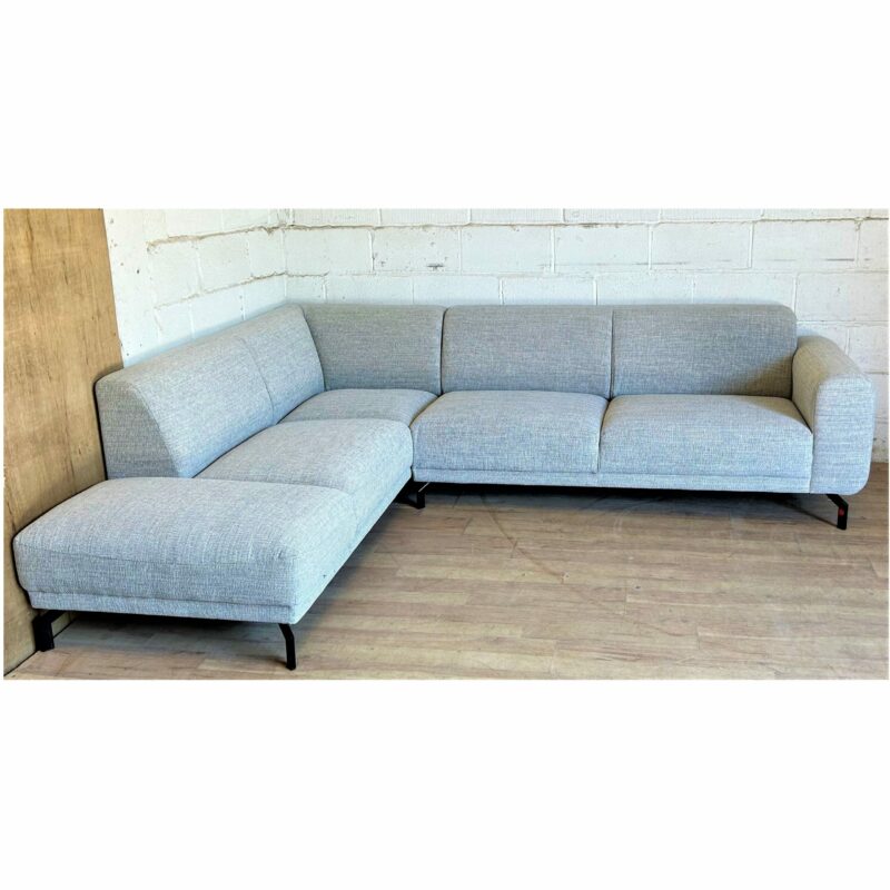 MONTEL Viano Large Corner Sofa Grey LEFT 3074