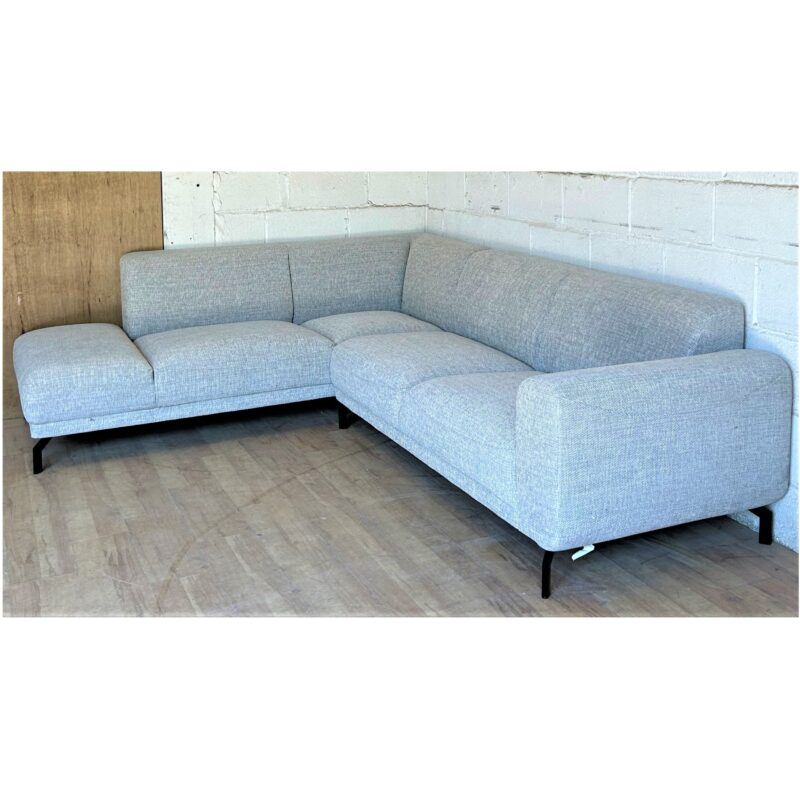 MONTEL Viano Large Corner Sofa Grey LEFT 3074