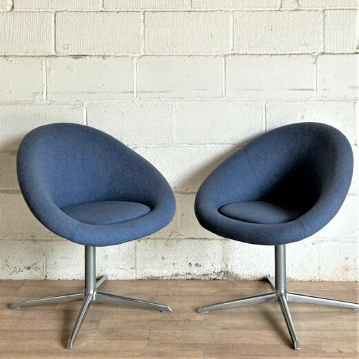 PAIR of CONNECTION Tub Chairs Blue 1202