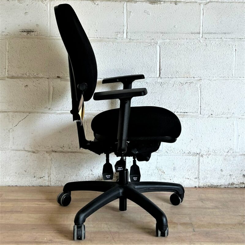 SCHUKRA 24hr Task Chair and Foot-Stool Black 2274