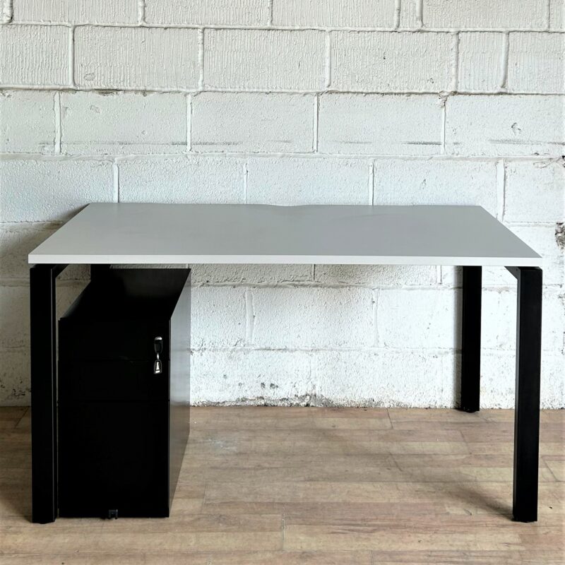 Bench Desk Grey Black 140cm 11313