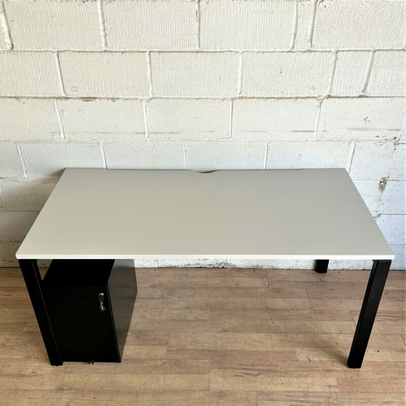 Bench Desk Grey Black 160cm 11312
