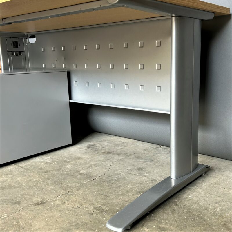 Desk Oak Silver 140cm 11321