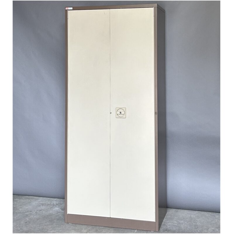 Tall Stationery Cupboard Brown Beige 5261