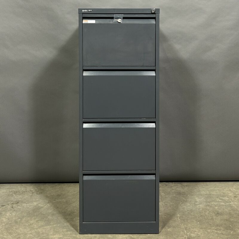 BISLEY 4dwr Filing Cabinet Grey 6180