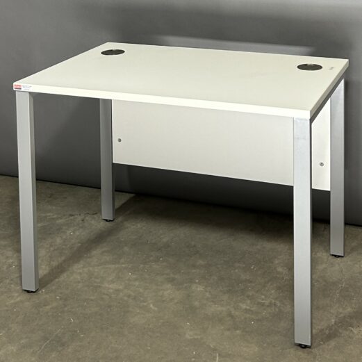 Compact Workstation 100x60cm White Silver 11329