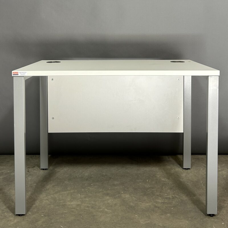 Compact Workstation 100x60cm White Silver 11329