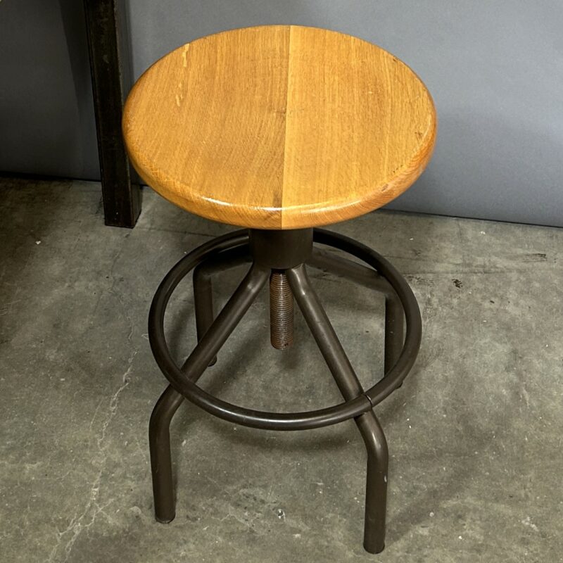 LARGE Industrial Style Table Oak Steel 15233