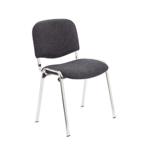 [CH0503CH] Club Chair with Chrome (Charcoal)