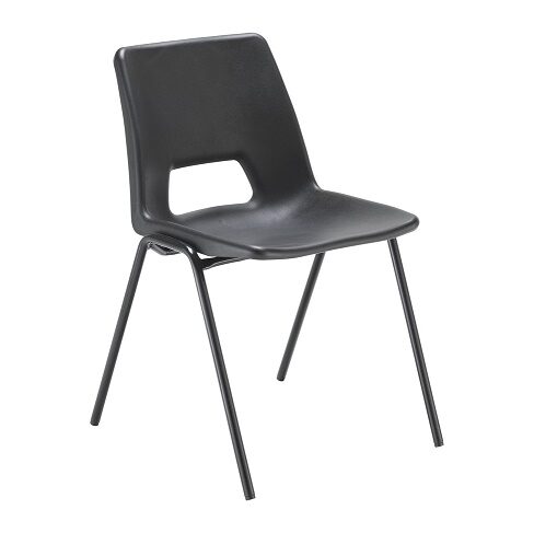 [ECOPOLYBK] Economy Polypropylene Chair (Black)