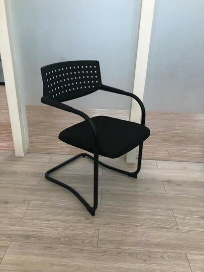 Initial visa chair black frame