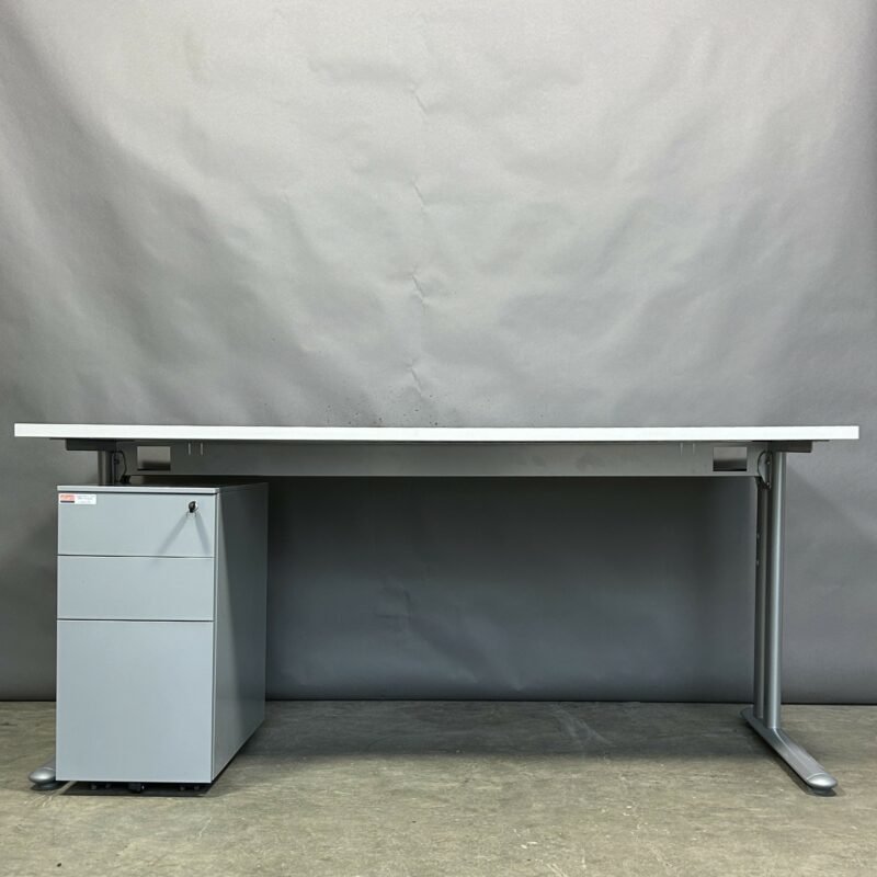 Desk Grey Silver 160cm 11332