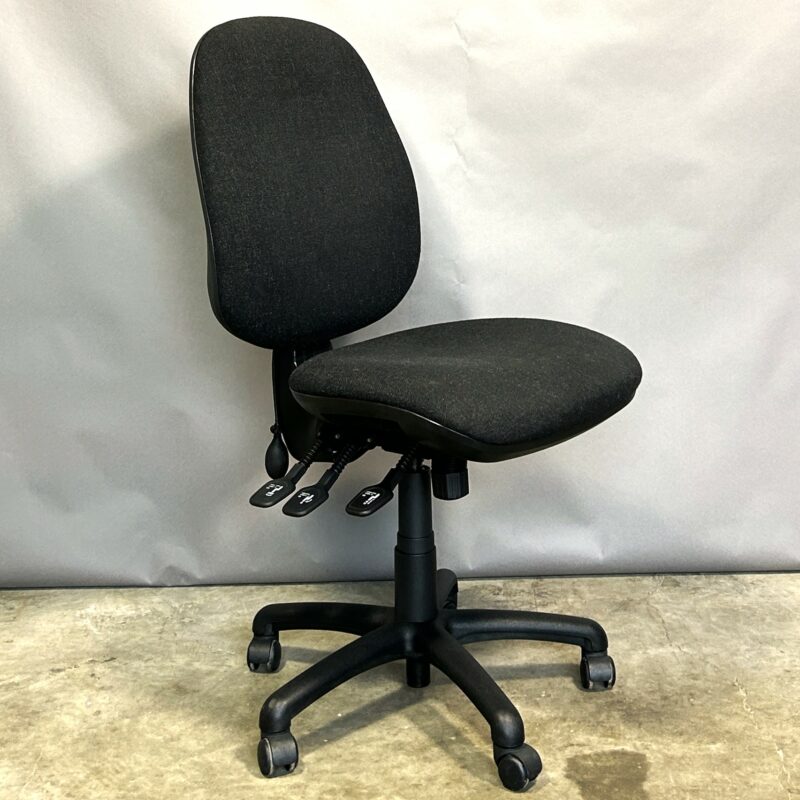 Fully Adjustable Task Chair Charcoal without Arm-rests 2323