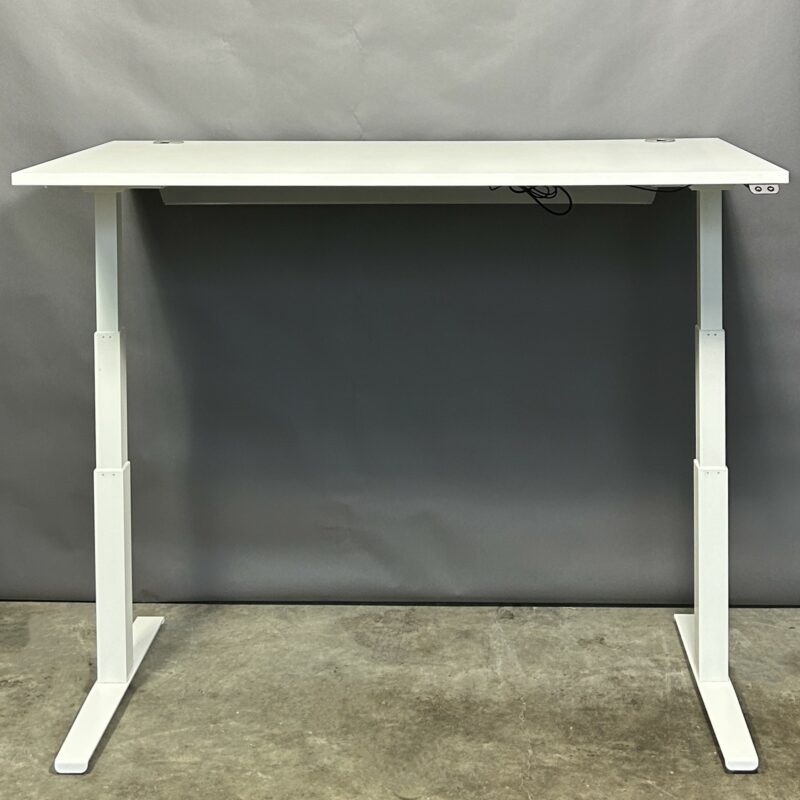 Sit-Stand Electric Height Adjustable Desk White 11334