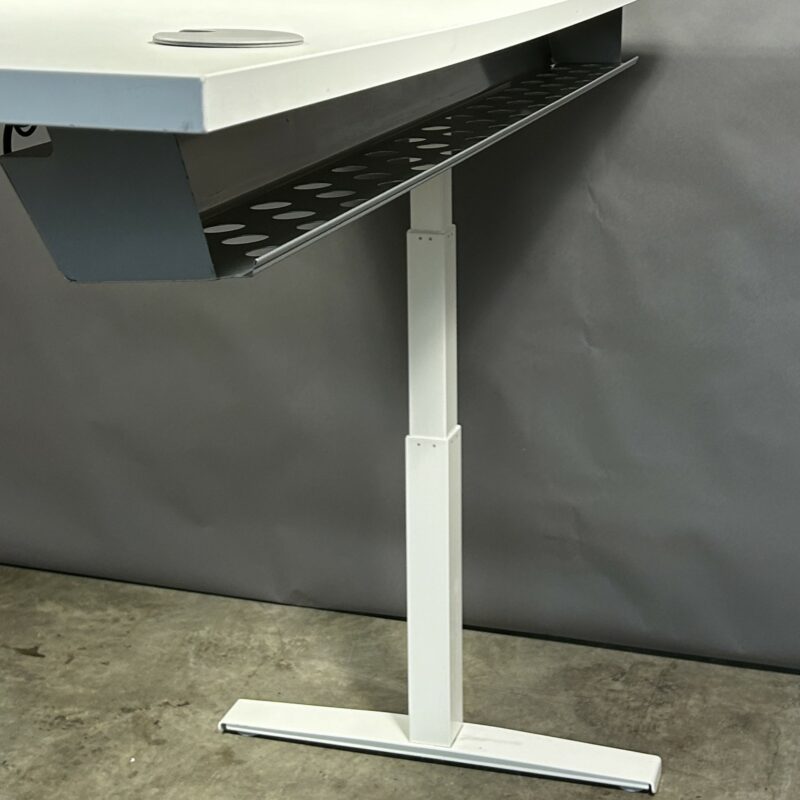 Sit-Stand Electric Height Adjustable Desk White 11334